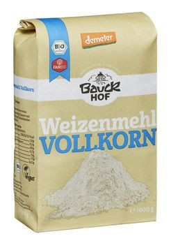 Bauckhof Weizenmehl Vollkorn Demeter 1kg