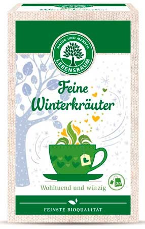 Lebensbaum Feine Winterkräuter, Kräutertee 20 Beutel 40g