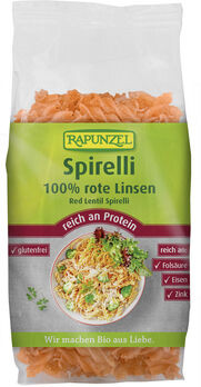 Rapunzel Rote Linsen Spirelli 300g