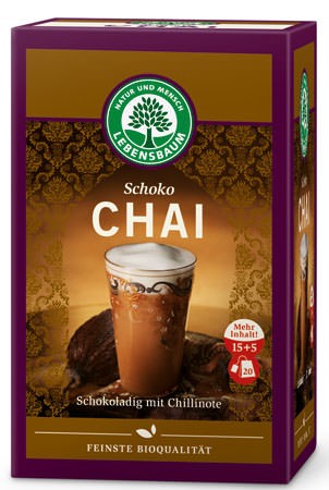 Lebensbaum Schoko Chai Tee 20 Beutel
