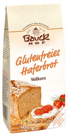 Bauckhof Glutenfreies Haferbrot Backmischung Vollkorn 500g