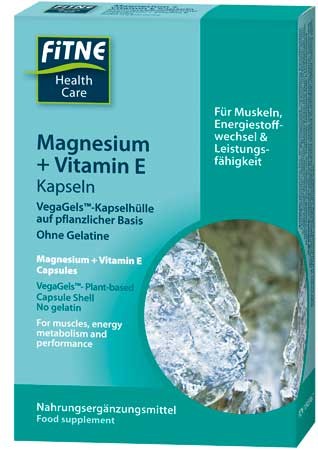 FITNE Magnesium + Vitamin E Kapseln 60 Stück