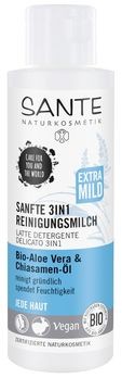 SANTE Sanfte 3in1 Reinigunsmilch Bio-Aloe Vera & Chiasamen-Öl 125ml