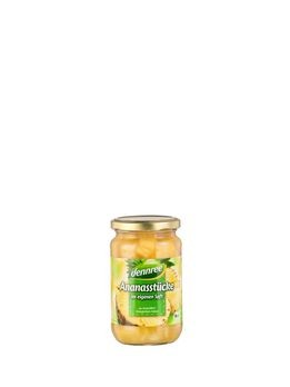 dennree Ananas-Stücke im eigenen Saft 350g