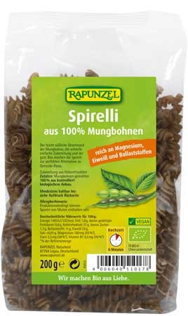 Rapunzel Mungbohnen Spirelli 200g/A