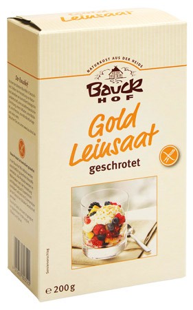 Bauckhof Gold Leinsaat geschrotet, glutenfrei 200g