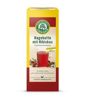 Lebensbaum Hagebutte mit Hibiskus Früchtetee 20x2,5g