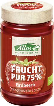 Allos Frucht Pur 75% Aufstrich Erdbeere 250g