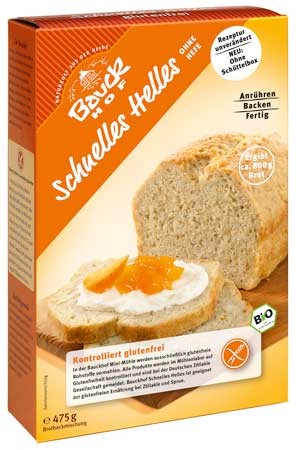 Bauckhof Schnelles Helles Brot-Backmischung glutenfrei 475g