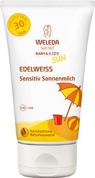 Weleda Edelweiss Sensitiv Sonnenmilch LF 30 Baby & Kids 150ml