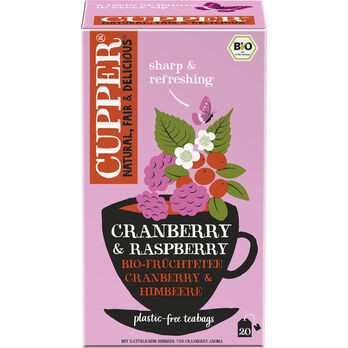 CUPPER Cranberry & Raspberry 40g 20 Beutel