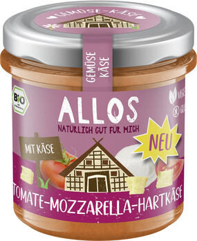 Allos Gemüse-Käse-Aufstrich Tomate Mozzarella 135g