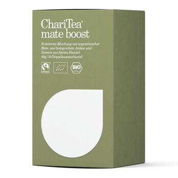 ChariTea mate boost Doppelkammerbeutel 20 x 2g