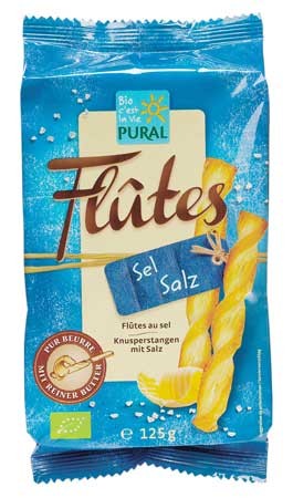 Pural Flutes mit Salz 125g