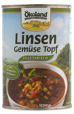 ökoland Linsen-Gemüse-Topf, vegetarisch 400g