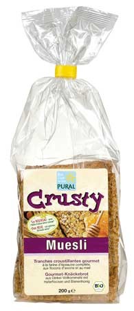 Pural Crusty Müsli-Dinkel, Gourmet Knäckbrot 200g