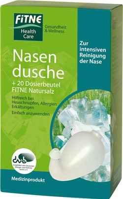 FITNE Nasendusche und 20 Beutel (36g) Nasenspülsalz Set