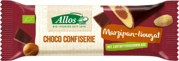 Allos ChocoConfiserie Riegel Marzipan-Nougat 35g/A