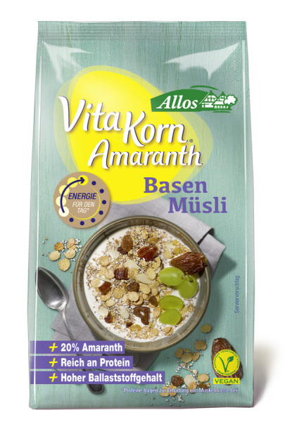Allos Vita Korn Amaranth Basen Müsli 375g/A