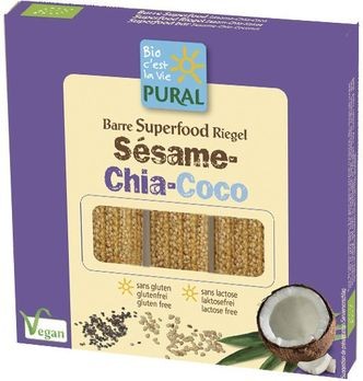Pural Sesam-Chia-Kokos-Riegel Trio Pack 3x25g