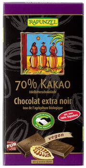 Rapunzel 70% Kakao Edelbitter Schokolade HIH 80g