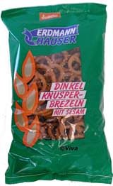 Erdmannhauser Dinkel-Knusperbrezeln, mit Sesam, demeter 125g