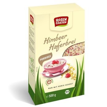 Rosengarten Porridge Himbeer-Haferbrei 500g
