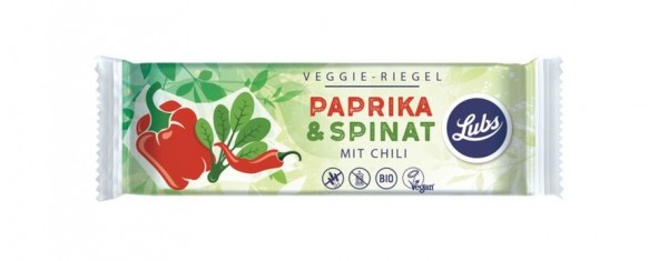 Lubs Veggie-Riegel Paprika & Spinat 30g