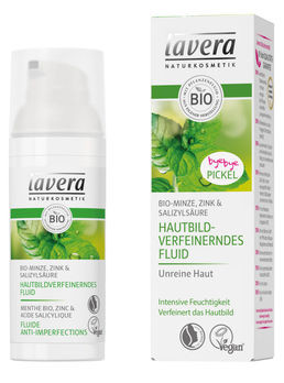 Lavera Hautbildverfeinerndes Fluid Bio-Minze 50ml/A