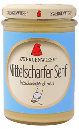 Zwergenwiese mittelscharfer Senf 160ml