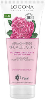 LOGONA Verwöhnende Cremedusche Bio-Demaszener Rose & Bio-Sheabutter 200ml
