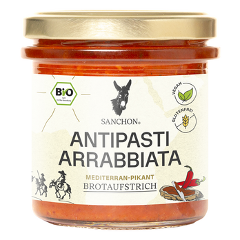 Sanchon Brotaufstrich Antipasti Arrabbiata 150g