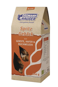 Erdmannhauser Spritzgebäck Gerste, Hafer & Buchweizen demeter 200g