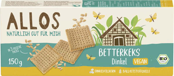 Allos Better-Keks Dinkel 150g