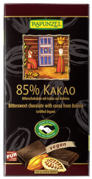 Rapunzel Bitterschokolade mit 85% Kakao 80g