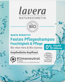 Lavera Festes Pflegeshampoo Basis Sensitiv Feuchtigkeit und Pflege 50g