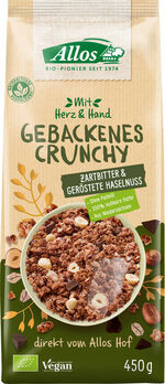 Allos Mit Herz & Hand Gebackenes Crunchy Zartbitter 450g