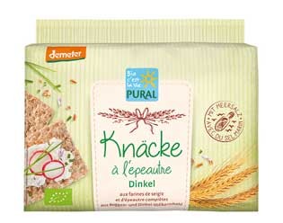 Pural Knäcke Dinkel Roggenknäckebrot demeter 250g