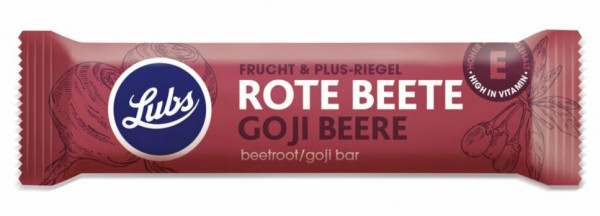 Lubs Fruchtriegel Frucht & Plus Rote Beete Goji Beere glutenfrei 40g