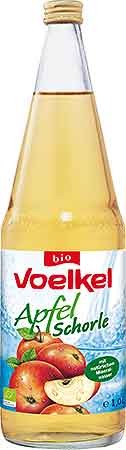 Voelkel Apfel Schorle klar 1,0l + 0,15 EUR Pfand