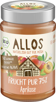 Allos Frucht Pur 75% Aufstrich Aprikose 200g
