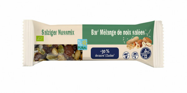 Pural Salziger Nussmix Bar less sugar Riegel 35g