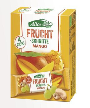 Allos Fruchtschnitte Mango 4er Pack 4x30g