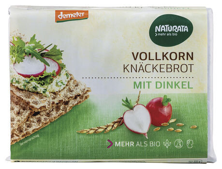 Naturata Vollkorn-Knäckebrot mit Dinkel, demeter 250g