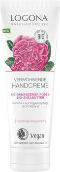 LOGONA Verwöhnende Handcreme Bio-Demaszener Rose & Bio-Sheabutter 75ml