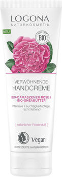 Füße Verwöhnende Bio-Sheabutter Naturkosmetik & Handcreme LOGONA Handcreme und | 75ml Rose Naturkost-Versand Hände | | Bio-Demaszener |