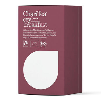 ChariTea ceylon breakfast Doppelkammerbeutel 20 x 2g