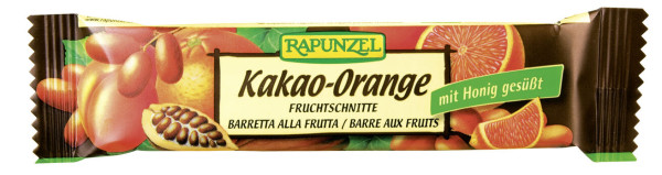Rapunzel Fruchtschnitte Kakao-Orange 40g