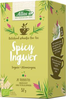 Allos Tee Spicy Ingwer 20 Btl