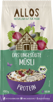 Allos Das ungesüßte Protein-Müsli 450g